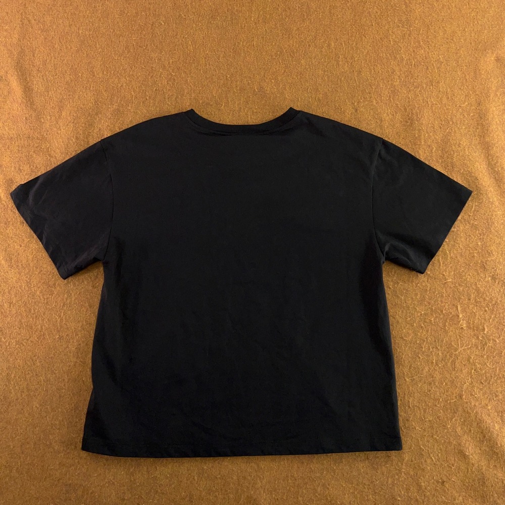 En Saison Womens Small Black Head Over Heels Embroidered T-Shirt NWT - Picture 6 of 13
